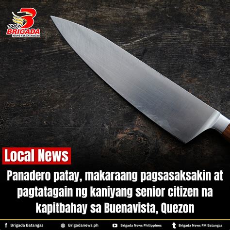 Inundayan ng suspek ng taga ang biktima. .